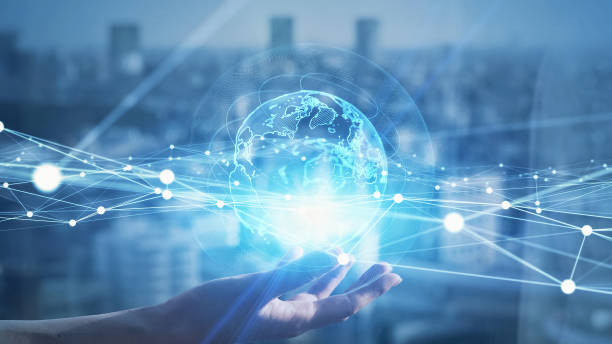 istock Global communication network concept. Worldwide business. IoT (Internet of Things) concept. 1464906649