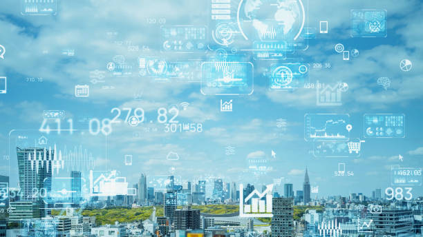 istock Global communication network concept. Worldwide business. IoT (Internet of Things) concept. 1464906805