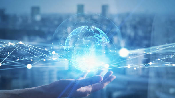 istock Global communication network concept. Worldwide business. IoT (Internet of Things) concept. 1464906919