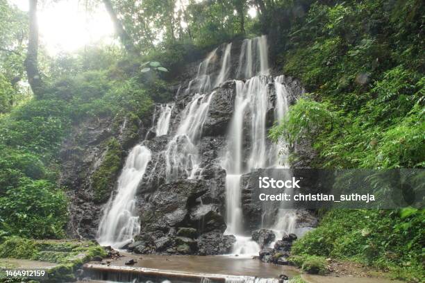Coban Rondo Princess And Talun Waterfall Stock Photo - Download Image Now - Atlantic Islands, Beauty, Beauty In Nature
