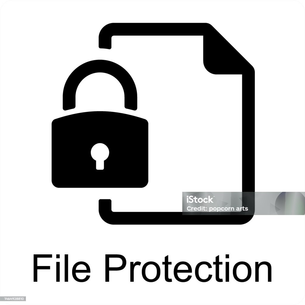 Protection Images/files File Protection Stock Illustration - Download Image Now - Concepts ...