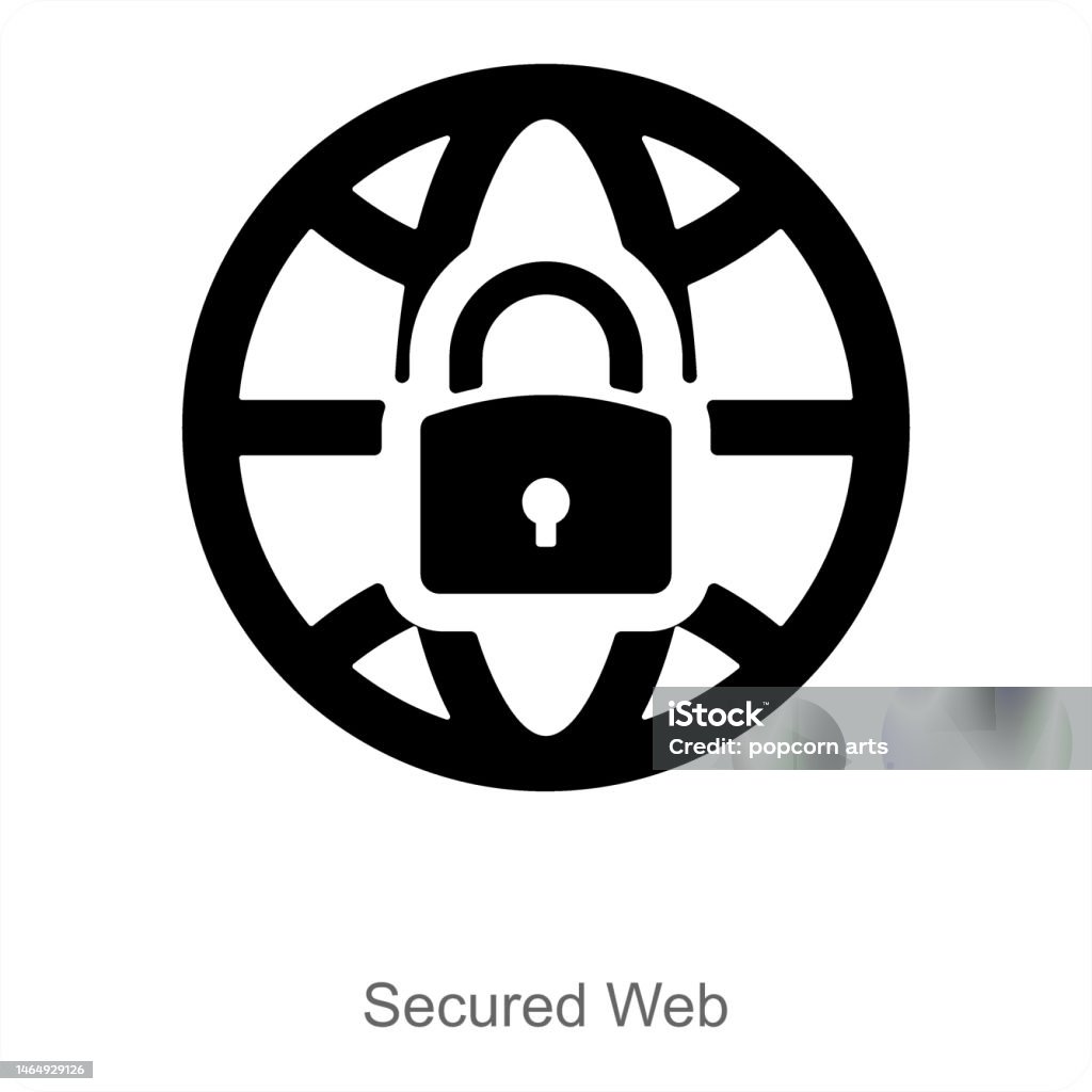 Secured Web Stock Illustration - Download Image Now - Concepts ...