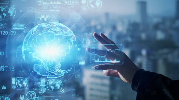 istock Global communication network concept. Worldwide business. IoT (Internet of Things) concept. 1464929633