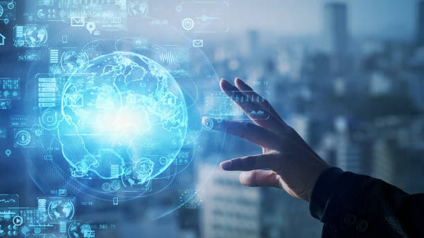 istock Global communication network concept. Worldwide business. IoT (Internet of Things) concept. 1464929649