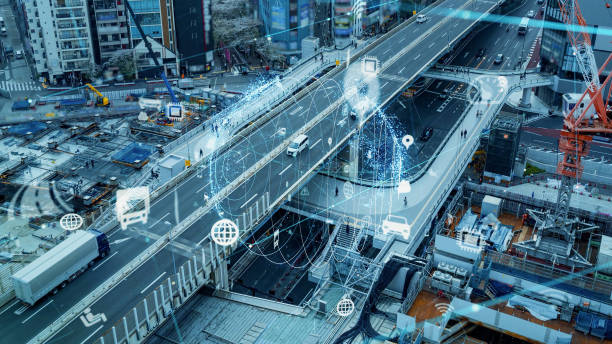 istock Transportation and technology concept. ITS (Intelligent Transport Systems). Mobility as a service. 1464929774