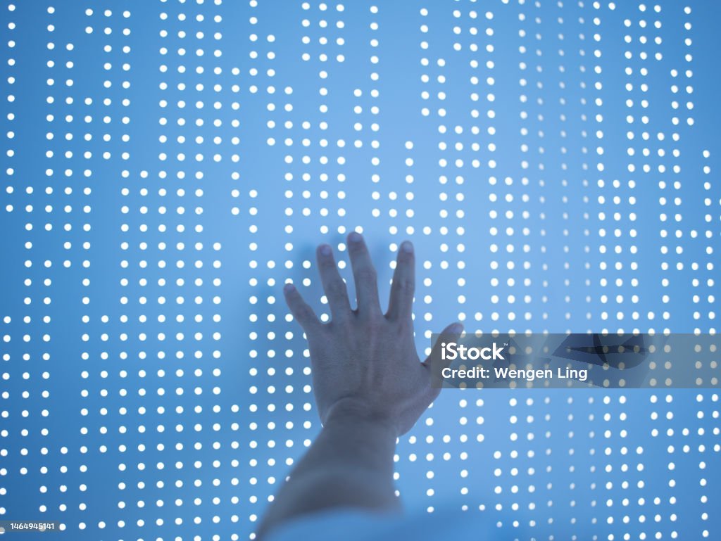 Touch Using Hand Conceptual Image Using Hand To Touch Screen Stock Photo - Download ...