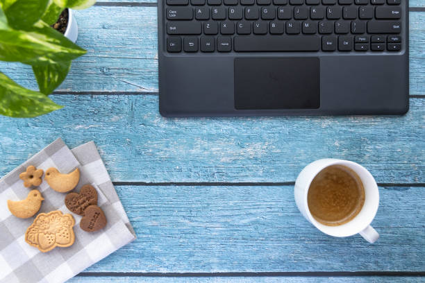 istock Break time with coffee and cookies 1464950170