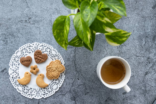 istock Break time with coffee and cookies 1464950174