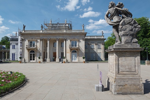 Warsaw, Poland – June 14, 2013: The Palace on the Isle in Lazienki park, Warsaw, Poland