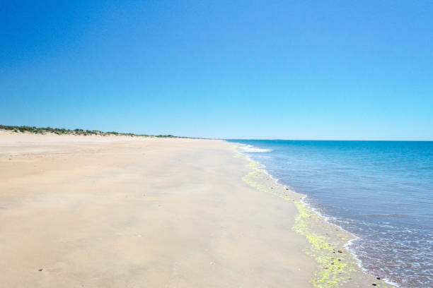 istock Peaceful white sand beach on the Spanish coast 1464957304
