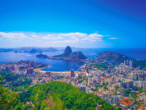 Panorama view of the city of Rio de Janeiro, Brazil