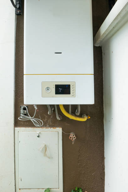 istock Heater for Hot Water Connected to the Outside 1464959120