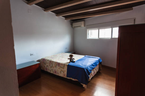 istock Full Equipped Bedroom in Studio Apartment 1464959222