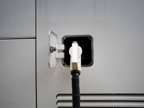 istock Electric bus charging station 1464959723