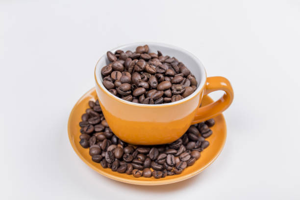 istock close-up of a orange ceramic cup 1464967477