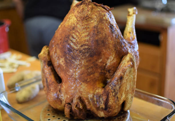 istock Grilled chicken in a transparent dish 1464967887
