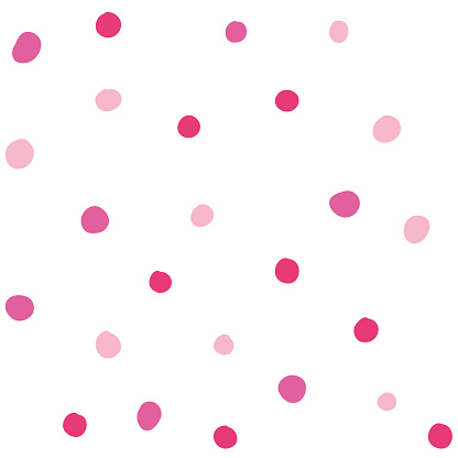Colorful dots seamless pattern in flat style. Vector illustration isolated on white background.