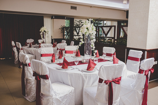 A beautifully decorated wedding and party venue