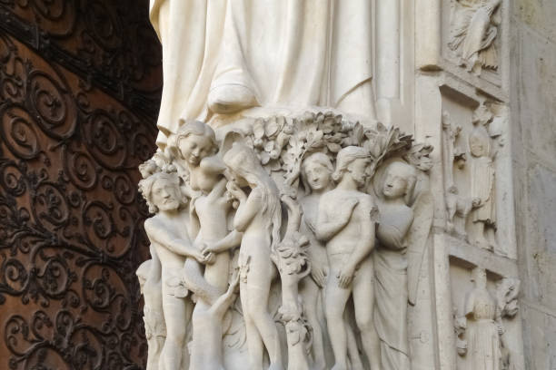istock Architectural details of Cathedral Notre Dame de Paris 1464969867