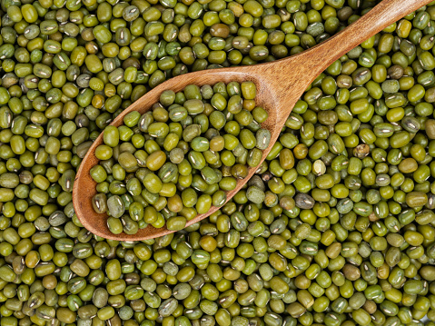 Mung Bean and Wood Spoon