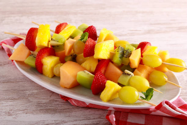 istock Fruit Skewers fun and healthy 1464980692