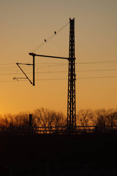 istock A catenary mast in the sunset 1464983515