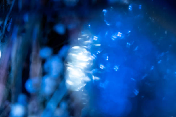 istock Blue festive lights bangkround 1464990183