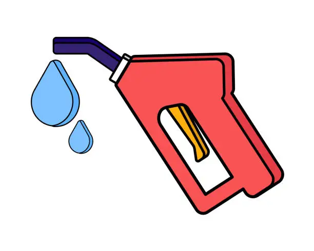Vector illustration of petrol pump