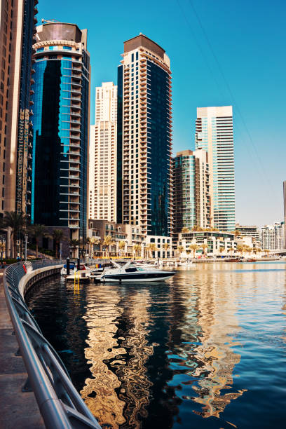 istock Dubai city downtown, modern architecture with skyscrapers 1464993688