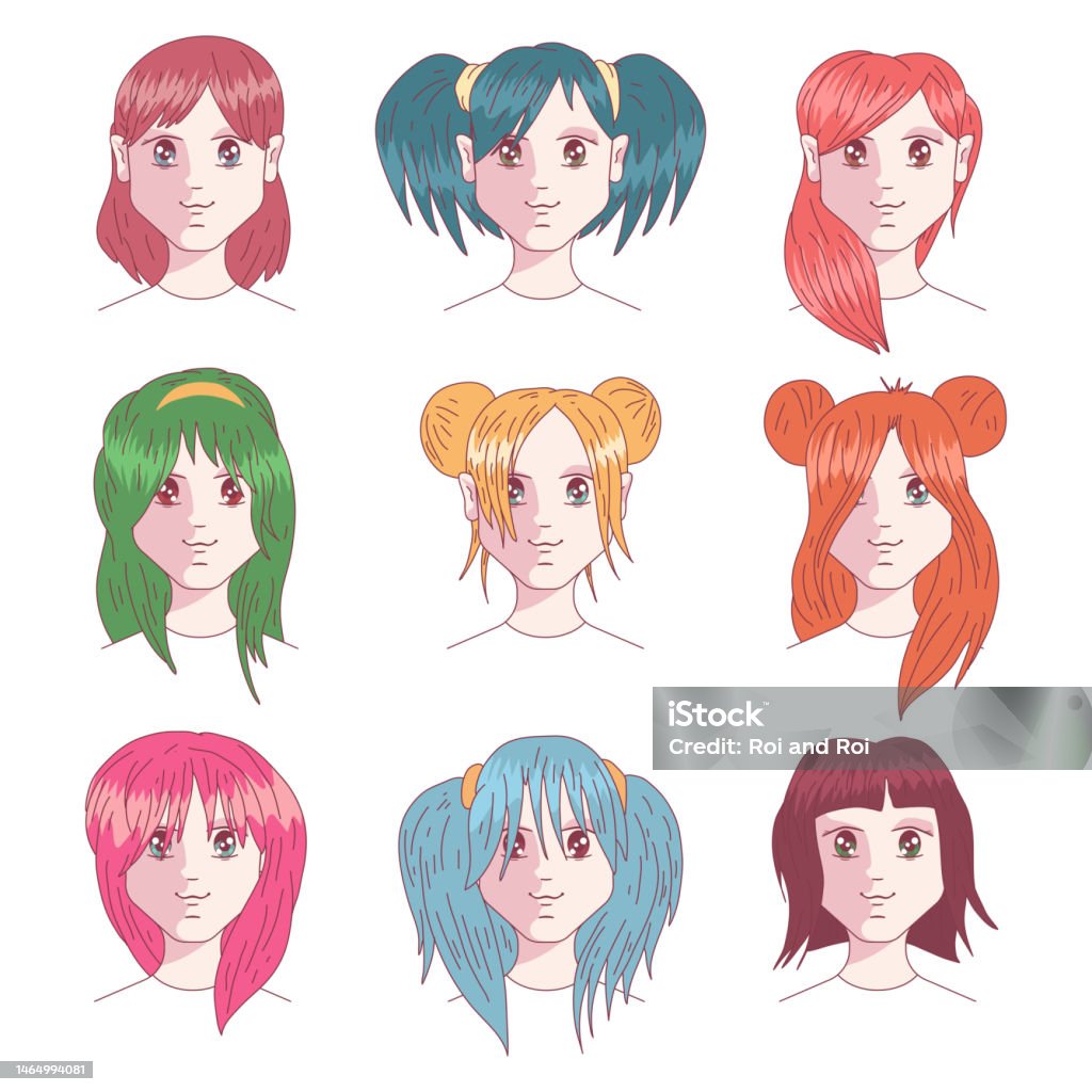 Anime Hair Images – Browse 61,825 Stock Photos, Vectors, and Video