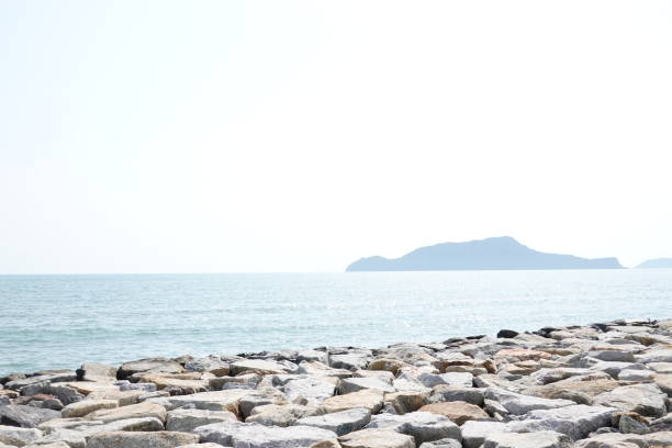 Rock coastle beach sea shore relax