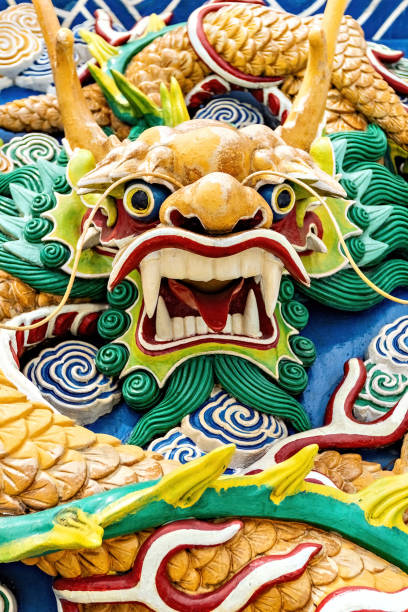 istock Dragon decoration in Chinese temple Malaysia 1465000486