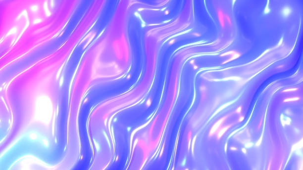 istock Purple blue plastic shiny background, latex glossy texture pattern 1465001250
