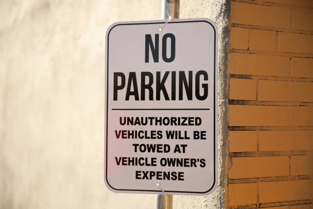 istock Parking sign during daytime road information 1465006912