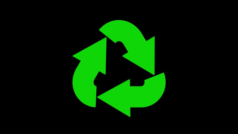 Recycle arrow motion graphic animation.