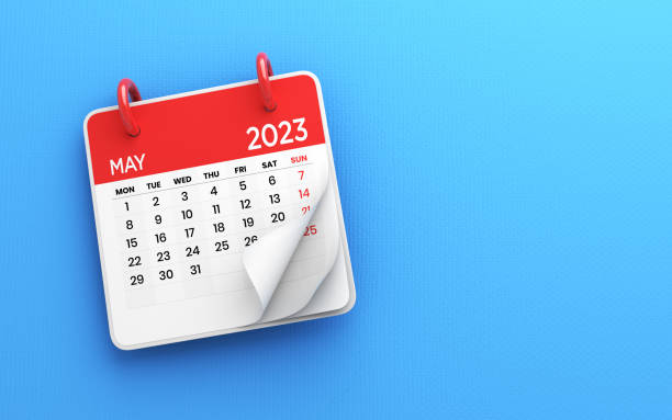 istock 2023 May calendar on blue background 1465022728