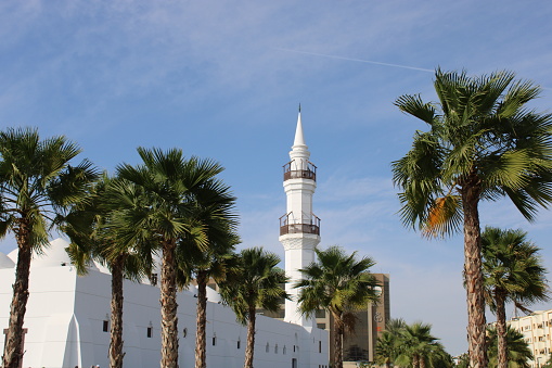 Jaffali mosque in jeddah saudi arabia.Islamic architecture and culture.