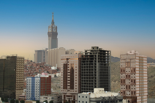 buildings and zamzam tower in makkah
