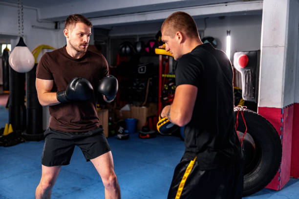 istock Caucasian Males At Boxing Practice 1465033551