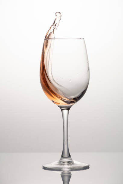 istock frozen motion Splash of rose wine 1465037239