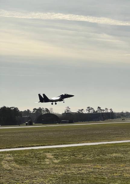 Silhouette image of a fighter jet
