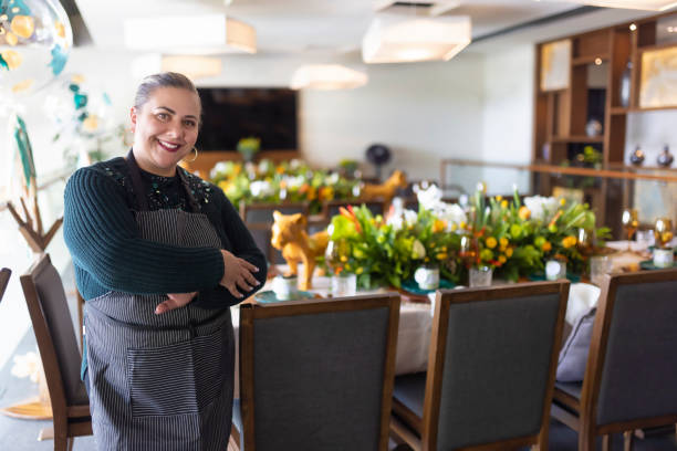 istock Portrait of event planner offering her service 1465078023