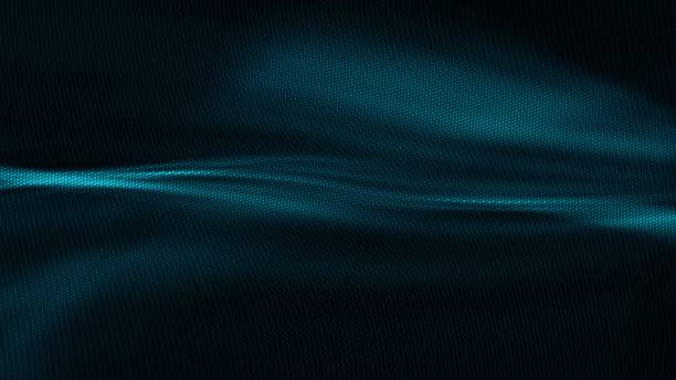 Abstract Circle Dots Turquoise Glowing Light Technology Showcase and Banner Background