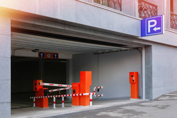 istock An entrance to an underground parking 1465089737