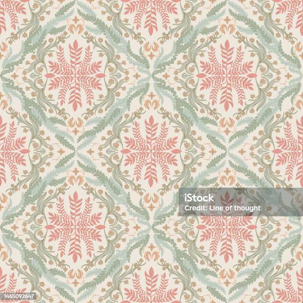 Delicate Patten Damask Fresh Delicate Pattern Seamless Stock Illustration - Download ...