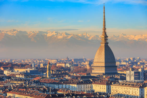 Turin panoramic view of the city