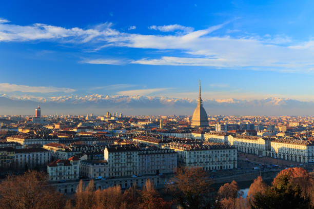 istock Turin panoramic view of the city 1465093112