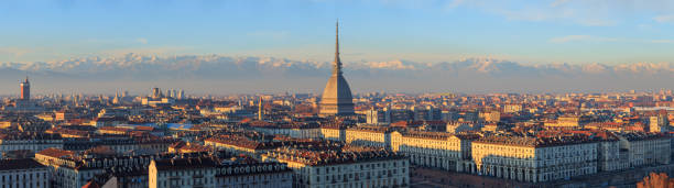 Turin panoramic view of the city