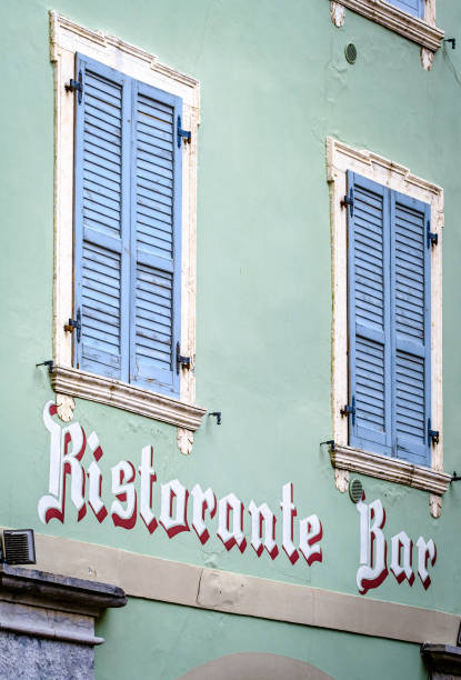 istock typical restaurant sign in italy - translation: restaurant 1465103210