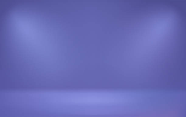 istock Very peri color room with projectors light. 3d vector premium showcase for display products 1465104359